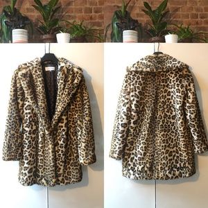 ⚡️FREE GIFTS⚡️🐆 Calvin Klein Faux Fur Coat
